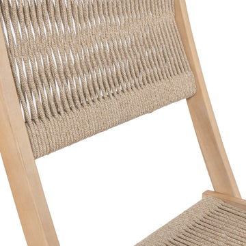 Javea Modern Coastal 3-Piece Acacia Wood Outdoor Folding Bistro Set - JONATHAN Y